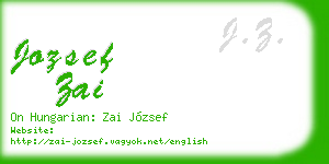 jozsef zai business card